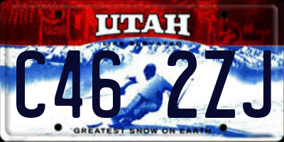 UT license plate C462ZJ