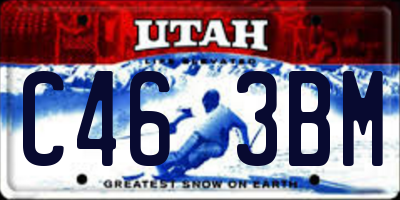 UT license plate C463BM
