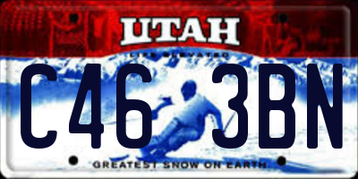 UT license plate C463BN