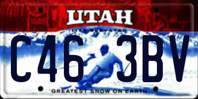 UT license plate C463BV