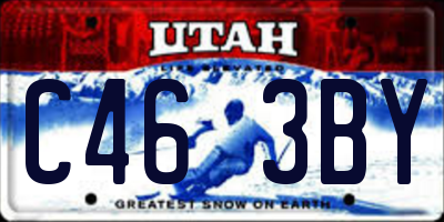 UT license plate C463BY