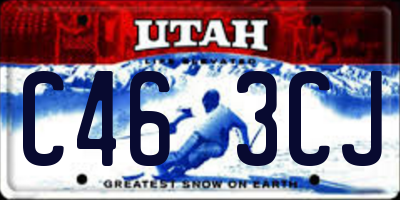 UT license plate C463CJ