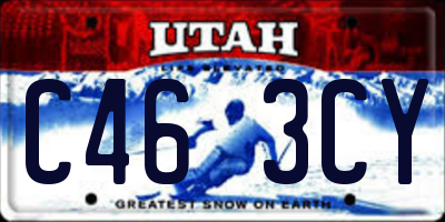 UT license plate C463CY