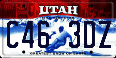 UT license plate C463DZ