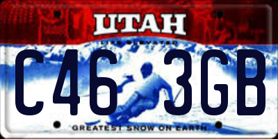 UT license plate C463GB