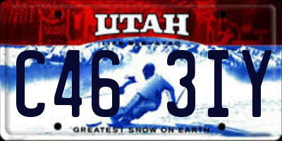 UT license plate C463IY