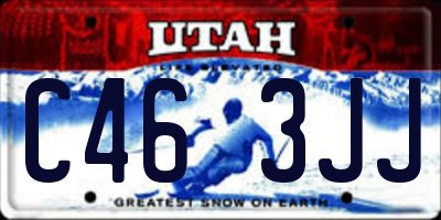 UT license plate C463JJ