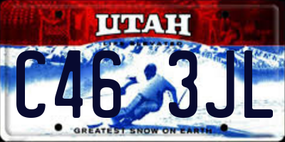 UT license plate C463JL