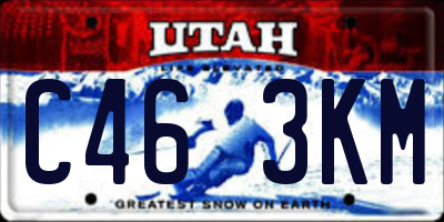 UT license plate C463KM