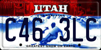 UT license plate C463LC