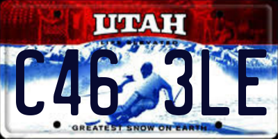UT license plate C463LE