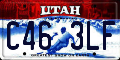 UT license plate C463LF