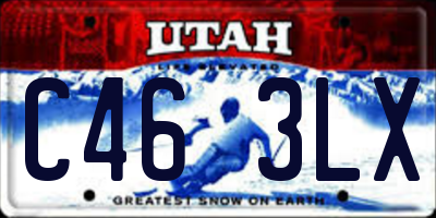 UT license plate C463LX