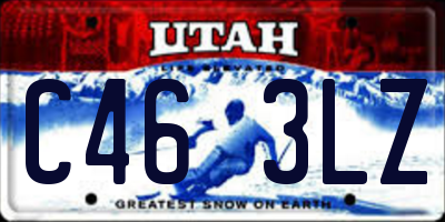 UT license plate C463LZ