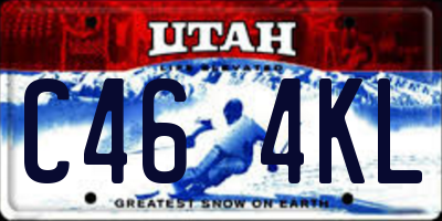 UT license plate C464KL