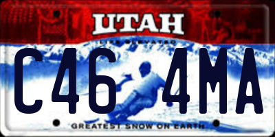 UT license plate C464MA
