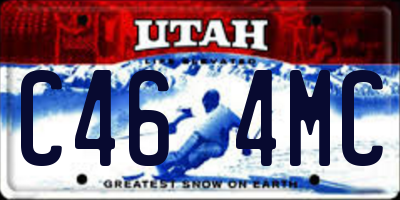 UT license plate C464MC