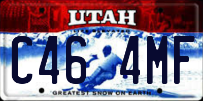 UT license plate C464MF