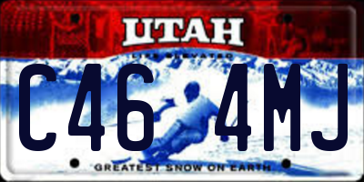 UT license plate C464MJ