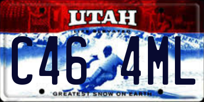 UT license plate C464ML