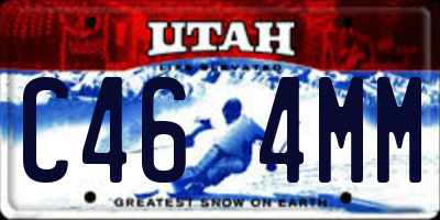 UT license plate C464MM