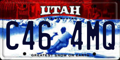 UT license plate C464MQ