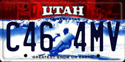 UT license plate C464MV