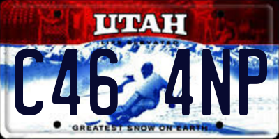 UT license plate C464NP