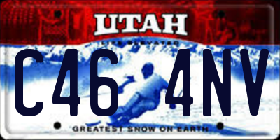 UT license plate C464NV