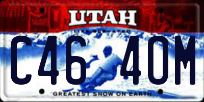 UT license plate C464OM
