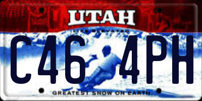 UT license plate C464PH
