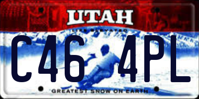 UT license plate C464PL