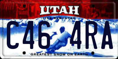UT license plate C464RA