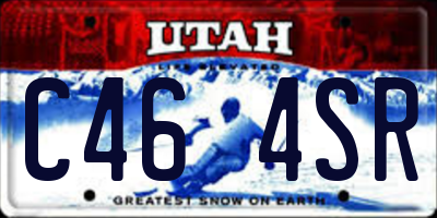 UT license plate C464SR