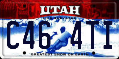 UT license plate C464TI