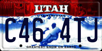 UT license plate C464TJ