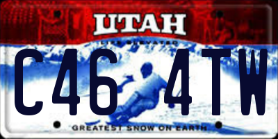 UT license plate C464TW