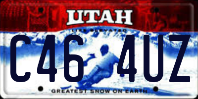 UT license plate C464UZ