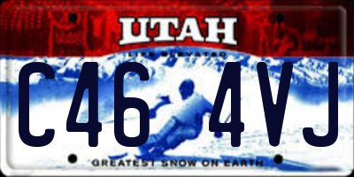 UT license plate C464VJ