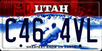 UT license plate C464VL