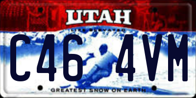 UT license plate C464VM