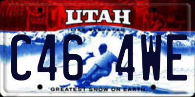 UT license plate C464WE