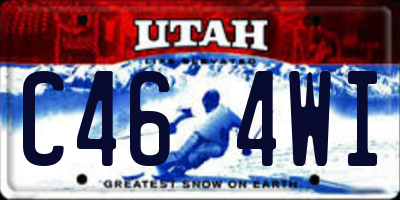 UT license plate C464WI