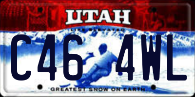 UT license plate C464WL