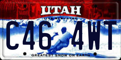 UT license plate C464WT
