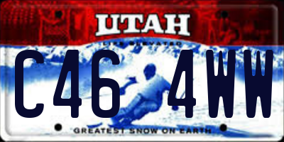 UT license plate C464WW