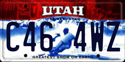 UT license plate C464WZ
