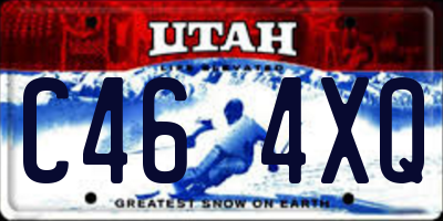 UT license plate C464XQ