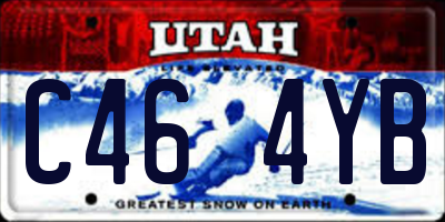 UT license plate C464YB