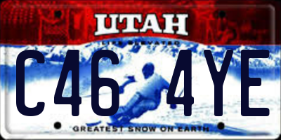 UT license plate C464YE